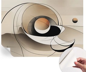 Divatos öntapadós fali tapéta Furnér Harmonikus absztrakt 208x146 cm