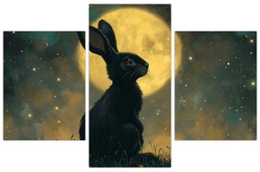 Kép - Nyúl és hold (90x60 cm)