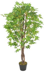 zöld, cserepes műjuharfa 120 cm