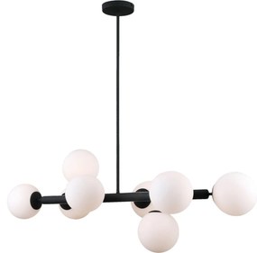 Italux modern függeszték raddi fehér fekete itxpns-5510-8-bk
