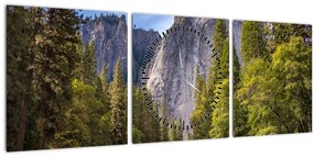 Kép - A Yosemite szikla alatt (órával) (90x30 cm)