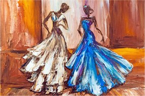 Kép - táncos, olajfestmény (90x60 cm)