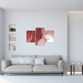 Kép - Piros absztrakt virág N⁰1 (90x60 cm)