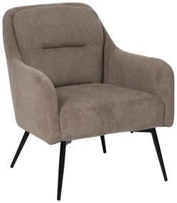 Szürkésbarna zsenília fotel Classic – Ixia