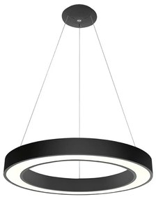 LED2 - LED Dimmelhető csillár zsinóron SATURN LED/50W/230V 3000K/4000K fekete