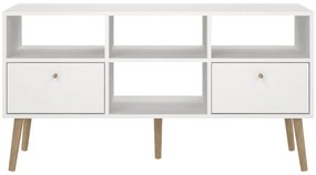 Fehér TV-állvány 117x61 cm Bodo – Tvilum