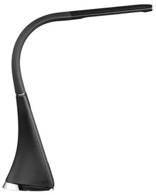 Immax 08947L - LED Asztali lámpa kijelzővel LEATHER LED/6,5W/5V fekete