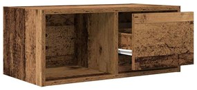 2 db antik fa szerelt fa fali TV-szekrény 60x31x25,5 cm