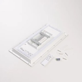LED RGBW, fényerőszabályozható felületre szerelhető LED panel/22W/230V 2700-6500K 29,5x59,5 cm + távirányító