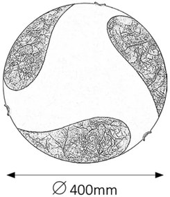 Rabalux 1942 - Mennyezeti lámpa ART GOLD 2xE27/60W/230V