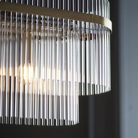Endon modern függeszték marietta antik sárgaréz átlátszó end112573
