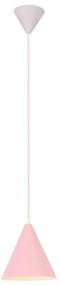 Csillár zsinóron VOSS 1xE27/40W/230V rózsaszín/fehér