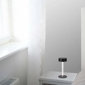 LED Dimmelhető újratölthető asztali lámpa LED/3W/5V 3000-6000K fekete