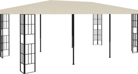 vidaXL krémszínű pavilon 3 x 6 m
