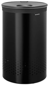Matt fekete fém szennyeskosár 60 l – Brabantia