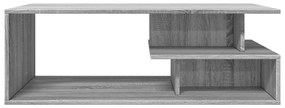 Szürke sonoma szerelt fa dohányzóasztal 102x55x35 cm