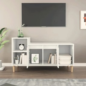 fehér szerelt fa TV-szekrény 100x35x55 cm