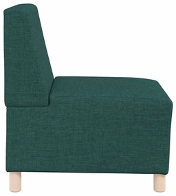 sötétzöld szövet kanapészék 55 cm