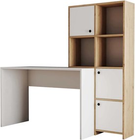 Polcos íróasztal tárolóval 110x78x152cm fehér FUR1238-1