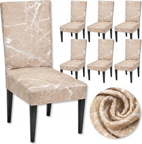 Székhuzat Velúr Univerzális 6 Db-os Barna Székhuzat