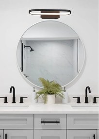 Matt fekete LED fali lámpa (hosszúság 40 cm) Gianni – Trio