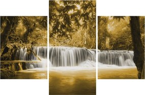 Kép - Vízesés, vintage (90x60 cm)