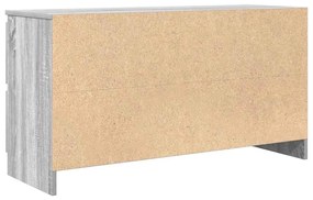 szürke sonoma színű szerelt fa TV-szekrény 100x35x54 cm