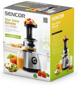 Sencor SSJ 4041BK csavaros gyümölcscentrifuga,ezüst