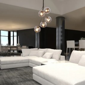 Rabalux 3508 - Csillár rúdon GLORY 5xE14/40W/230V