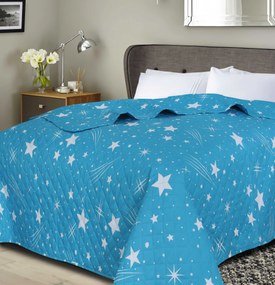 NIGHT SKY DIAMOND türkiz ágytakaró Méret: 220 x 240 cm
