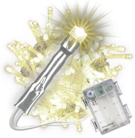 NEXOS Karácsonyi fényfüzér 10 m 100 LED meleg fehér