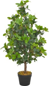 vidaXL zöld, cserepes műbabérfa 90 cm