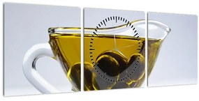 Kép az olívaolajról (órával) (90x30 cm)