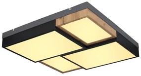 Globo 67286-50 - LED mennyezeti lámpa GUNDI LED/50W/230V barna/fekete