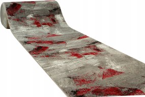 Futószőnyeg Előszobába Victoria Piros Grafit 100 cm széles