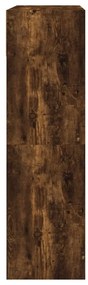 füstös tölgy cipőszekrény 2 kihajtható fiókkal 80x34x116 cm