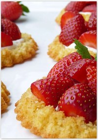 Poszterek 70x100 Eper desszert