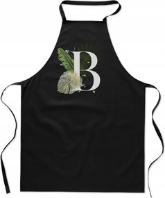 Konyhai Kötény fekete B Betűvel monogram Beata Basia Bart FA_407_cz