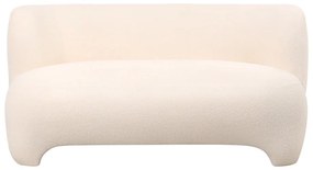 Fehér buklé kanapé 142 cm Ardor – Leitmotiv