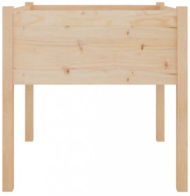 tömör fenyőfa kerti virágtartó 70 x 70 x 70 cm