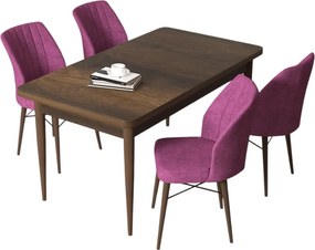Arp étkezőgarnitúra, barokk-lila, 110 cm