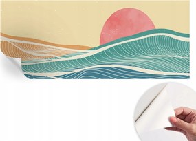 Öntapadós fotótapéta Nappaliba és Hálószobába Tengeri hullámok 250x104