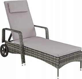 Napozóágy Kerti Napozóágy Technoratan Szürke Szín