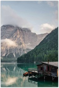 Poszterek 80x120 Tájkép hegyekkel Házikó