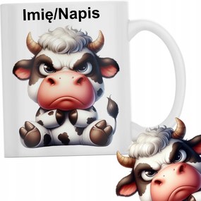 vicces Bögre Gonosz Tehén Név Felirat Ajándék 330ml Csomagolás