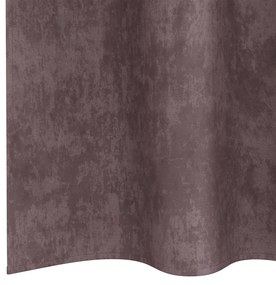 Velúr Függöny 2 db Szemfüggönnyel Barna 140x140 cm