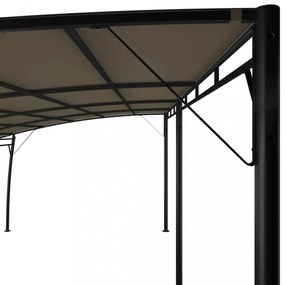 tópszínű kerti napellenző 6 x 3 x 2,55 m