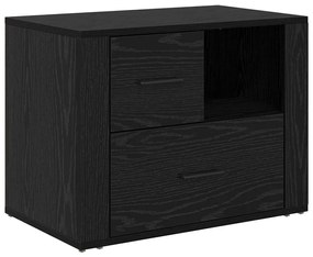 Éjjeliszekrény fiókkal Musta tammi 60 x 36 x 45 cm Faanyag
