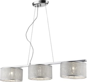 ITALUX P0173-03Y-CH QUARTZ Kristály Függesztett Lámpa Króm, Ezüst G9 IP20