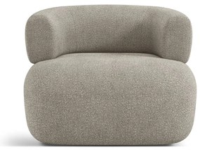 Világosszürke buklé fotel Jenny – Micadoni Home